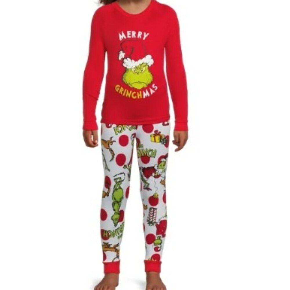 NEW DR. SEUSS'S THE GRINCH PAJAMA SET UNISEX